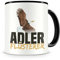 Samunshi® Adler Tasse mit Spruch Adler Flüsterer Geschenk für Adler Fans Kaffeetasse Lustige Tassen zum Geburtstag 300ml