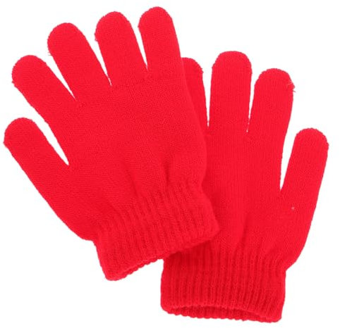 BESPORTBLE Kinder Dehnbare Warme Handschuhe Kinder Winterhandschuhe Strickhandschuhe Winter Strickfinger Warme Handschuhe Jungen Mädchen Dehnbare Greifhandschuhe für Kinder