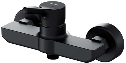 AM.PM X-Joy S Duscharmatur Schwarz Matt Einhebelmischer, Mischbatterie Dusche, Badarmatur Einhand-Brausebatterie, Armatur Dusche für Badezimmer, FXB20022