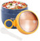 bainuote Müsli To Go Becher 600ml Joghurtbecher Auslaufsicherer Müslibecher To Go Porridge Becher Edelstahl Lunchbox to go mit Klapp-Löffel für Jedes Frühstück Mittagessen-Blau