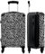NoBoringSuitcases.com® Handgepäck, Hartschalenkoffer mit TSA Schloss, Trolley, Reisekoffer, Carry on, Rollkoffer, Klein oder Mittelgroß Schwarz Weiß