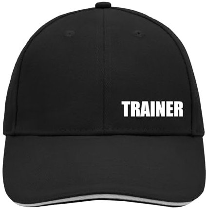 Huuraa Cappy Mütze Trainer Training Geschenk Black/Light Grey Trainer Präsent