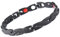 JITNGA Titan Magnetarmband Magnetisches Armreif Titanstahl Schmuck Stahl Für Männer Frauen Damen (Schwarz)
