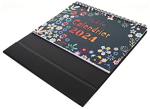 ABOOFAN Dekorativer Schreibtischkalender Praktischer Tischkalender Für Büro Und Zuhause Monatsübersicht Mit Stabiler Standbasis Täglichen Planung Und Organisation