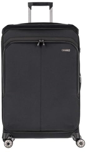 travelite Priima Koffer mit 4 Rollen, 79 cm, Schwarz, Taille Unique, Casual