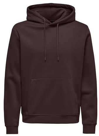 ONLY & SONS Herren Onsconnor Reg Sweat Hoodie Noos Kapuzenpullover, Fudge, XL EU