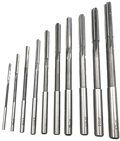 SENHE 10 Teile/satz HSS H7 Maschine Reibahle Fräser Gerade Schaft Fräsen Reibahlen Präzision Spannmaschine Cutter Werkzeug 3-12mm