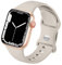 HdanMole Kompatibel mit Apple Watch Armband 38mm 40mm 41mm 42mm 44mm 45mm 46mm, Weiches Silikon Sport Armband Ersatz für iWatch Series 11 10 9 8 7 6 5 4 SE 3 2 1 Herren Damen, Polarstern Beige