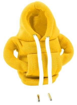 Ronyme Auto-Schalthebelknauf-Abdeckung, Hoodie, Kfz-Zubehör, niedlich, Gadgets, Auto-Schalthebel-Griff-Abdeckung, Auto-Innendekoration, Gelb