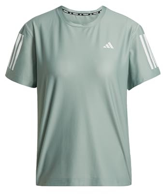 adidas Damen Own The Run Base Tee, Silver Green, M
