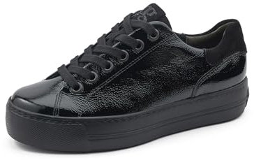 Paul Green Damen Pauls, Frauen Low-Top Sneaker,Halbschuhe,straßenschuhe,Strassenschuhe,Sportschuhe,Freizeitschuhe,Schwarz (Black),42 EU / 8 UK