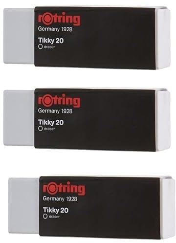Rotring Tikky Polyvinylchlorid-Radiergummi, 3 Stück, 20 Stück
