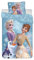 Disney Kinderbettwäsche Frozen Anna ELSA Olaf Schneeflocken Zauber Magie Bettdecke 140 x 200 + Kopfkissen 50 x 70 cm 100% Baumwolle
