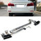 DEBAO Endstuck Auspuff für BMW F10 520i 525i 528i 535i, Auspuffblenden Edelstahl Auto Endstück Endschalldämpfer Spitze Endrohrblende,Black