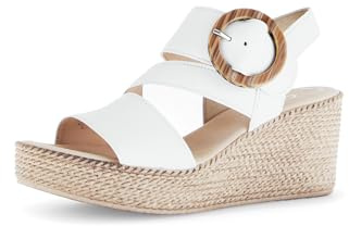 Gabor Damen Sandaletten, Frauen Sandalen,Best Fitting,Leichter Absatz,Sommerschuhe,Freizeitschuhe,offene Schuhe,Strandschuhe,Latte,37.5 EU / 4.5 UK