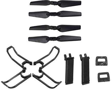 SUNSKYLY RC Drohne Quadcopter Ersatzteile Kompatibel mit Eachine E58 Crash Pack Kits Propeller Blade Set mit Clip Requisiten Guard Landing Gear