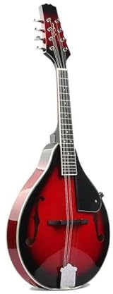 Professionell Mandoline Instrument Akustische Mandoline Mit Vier Saiten Helles Lindenholz Nationales Musikinstrument Mandoline Mandoline Mit Stahlsaiten Und Rundem Loch(D)