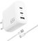 NEWINCON USB C Ladegerät 65W 3-Ports GaN III USB C Netzteil, PPS Schnellladegerät mit 1.8M 240W Kabel für MacBook Air/Pro, iPhone16 Pro/15, Samsumg S24Ultra/S23, iPad Pro/Air, Pixel9/8, Laptops.