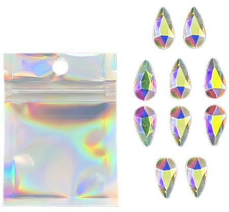 SGERUFZ 10 pcs Zahnkristall Zahnstein Zahnverzierungen Zähne Edelstein Schönheit Dental Diamant Zahn Ornamente Schmuck Dekoration Kristall Edelstein Strass Dekor