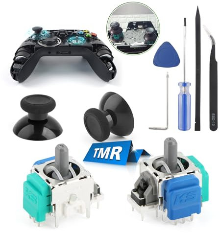 RongZy 2 Pack for XBOX ONE/ONE S/ONE X TMR Electromagnetic Joystick Compatible with XBOX Series S/X Stick Anti-Drift Sticks Repair Kit Replacement with Controller Thumbstick