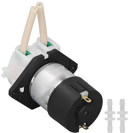 Pompa peristaltica baxnore, pompa del motore spazzolato a rig, resistenza di calore mini pompa di trasferimento liquido, piccola pompa di auto elettrica per macchine da stampa (12v)