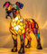 Changtai LED Hundeserie Lampe, Hundelampen aus Harz, Boxer Nachtlicht mit warmem LED-Licht, Niedliche Vintage Tischlampe, Haustier-Dekolampe für Hundefans
