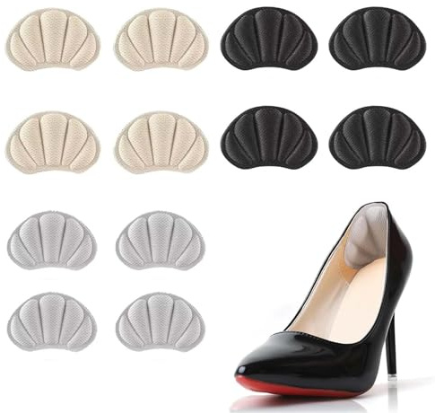 JOOTUEPO 6 Pcs Heel Grips, Heel Cushion Pads for Loose Shoes-Anti-Slip Heels Protectors, Soft Heels Pads & Shoe Inserts for Ladies’ Shoes – Prevent Rubbing, Blisters & Slipping