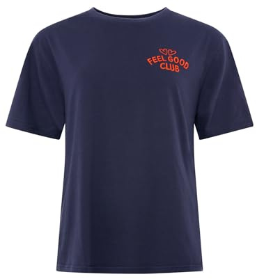 Zwillingsherz Damen T-Shirt 100% Baumwolle – Kurzarm Shirt mit kleinem Schriftzug & Herzmotiv – Frauen Basic Shirt Casual Freizeit Sommer – Damen Oberteil Herz Design