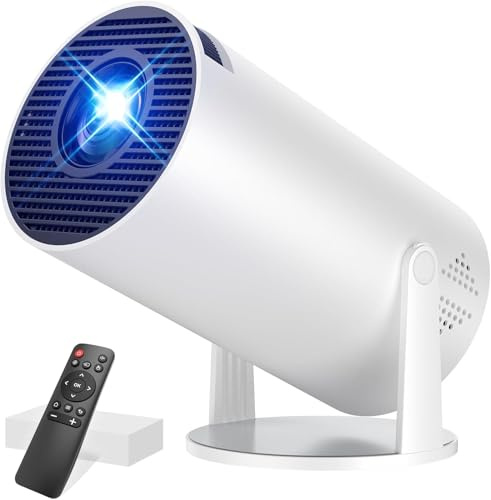 Mini Portable Projector with 4K 1080P Support With180 Rotateable Direction For Home Theater & Outdoor Movie For HDMI/Smartphone/USB/Laptops,tv Projectors for bedroom