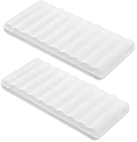 2-Pack Battery Organizer Storage Box, Clear Portable Plastic Battery Case Holds 10 AAA for Travel, Home, Office, and Garage Use