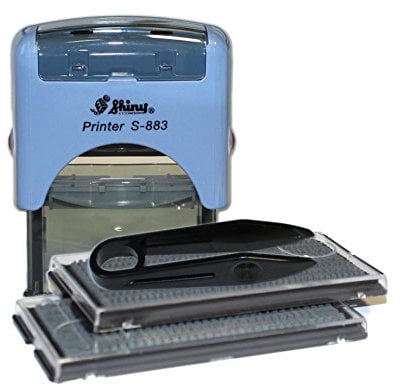 Personalisierbarer Textstempel zum Selbstsetzen Shiny S-883 - Stempel auf 38 x 14mm für bis zu 3 Zeilen