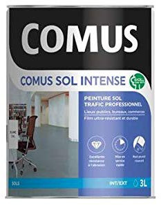 COMUS SOL INTENSE GRIS CIMENT 3L Peinture sols intérieurs et extérieurs. trafic intense/professionnel
