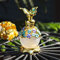 YU FENG Butterfly Flower Glass Perfume Bottle Empty Vintage Decorative Crystal Perfume Vial Scent Bottles for Women Girls(15ml), blue
