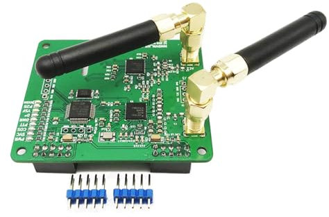 Módulo MMDVM Double Hat Duplex Hotspot con Pantalla OLED 0.96 V1.47 Compatible con P25 DMR YSF NXDN DMR Ranura 1 + Ranura 2 para Raspberry pi (sin OLED)