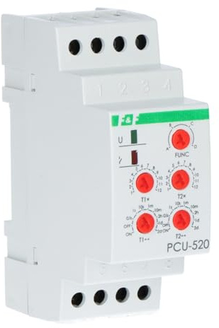 Zeitrelais 2P 8A 0,1sek-576h 12-264V AC/DC Multifunktionale PCU-520UNI f&f 5908312597735