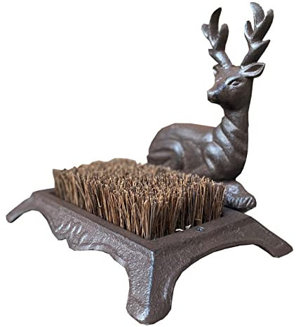 Cast Iron Stag Design Vintage Style Boot Brush