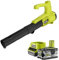 Confezione RYOBI 18V OnePlus Turbo jet blower RY18BLA-0 - 1 Batteria 5.0Ah - 1 Caricabatterie rapido RC18120-150