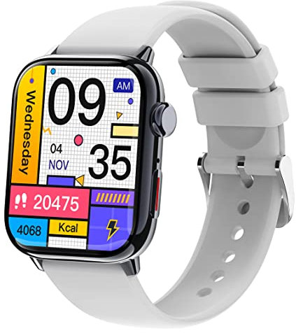 Smartwatch Damen Gesundheitsuhr Telefonfunktion Whatsapp Fitnessuhr Herren Blutdruckmessung 1,83 Fitness Tracker Telefon Antworten/Tätigen Anruf Sportuhr Pulsuhr Schrittzähler Wasserdicht Uhr Jungen