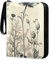 Vintage Wild Flowe Card Binder Collection Case Book Fits 400 Cards With 50 Removable Sleeves Trading Card Albums Sports Card Binder
