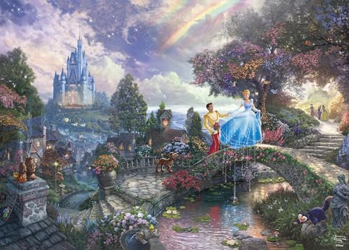 Ceaco Thomas Kinkade – Disney – Aschenputtel wünscht Sich einen Traum – Puzzle mit 1000 Teilen