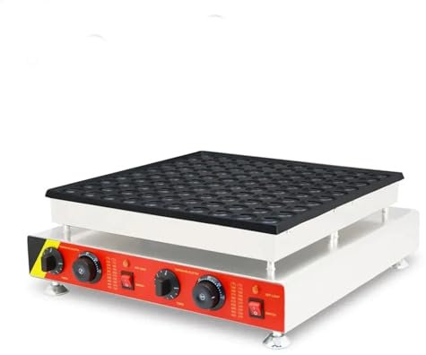 Mini Pancake Machine Grill Dutch Waffle Maker - 100 Holes Gas or Electric 220v