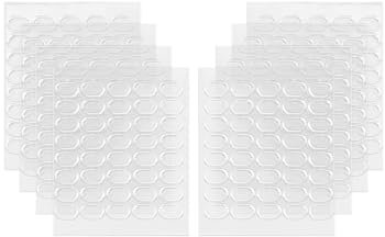 KGDUYC 8 pezzi quadri punti colla gel - trasparente, colla stick da appendere alla parete, punti colla, mastice adesivo, rimovibile, punti colla gel, per il montaggio a parete, 13 x 8 cm