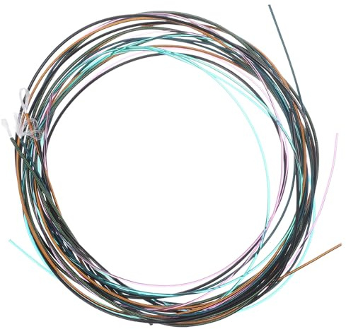Cuerdas de Metal Coloridas para Guitarra Eléctrica y Clásica 6piezas | Set de 6 Piezas, Accesorio para Guitarristas, Práctico y Resistente, No Fácil de Deformar