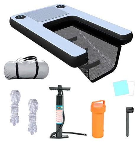 Inflatable Dog Boat Ladder Ramp, Portable Swimming Pool Ramp for Easy Pet Boarding on Seas, Harbours, and Yachts