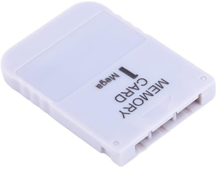WUZIA 1MB Memory Card for PS1, Portable Game Save Data Storage Card Compatible with PlayStation PS One & PS2 Console for Classic Retro Gaming