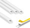 ARLI Kabelkanal 30x20 mm Weiß – 4m selbstklebend & schraubbar Installationskanal IP40 PVC mit Bodenlochung Universal Kabel Kanal