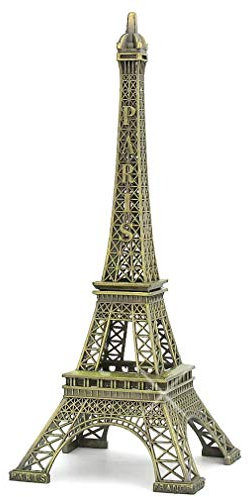 Satre Online and Marketing Eiffelturm-Dekoration, 25,4 cm, Metall, Paris-Eiffelturm-Statue, Nachbildung, Zeichenzimmer, Tischdekoration