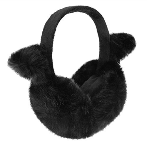 IPENNY Ohrenschützer Ohrenwärmer Earmuff Warme Winter Plüsch Ohrenschützer Kälteschutz für Damen Mädchen Süße Katzenohren Outdoor