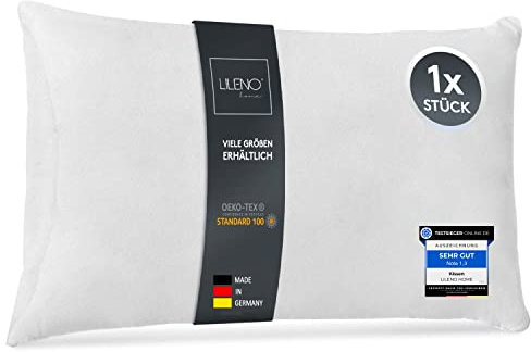 LILENO HOME 1er Set Kissenfüllung 70 x 90 cm - 40°C waschbares Innenkissen geeignet für Allergiker - Polyester Kisseninlet als Couchkissen, Sofa Kissen, Cocktailkissen und Kopfkissen