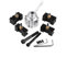 Tool Post Set Mini Lathe Tool Holder Post Cutter Holder Screw Kit Aluminum Alloy Boring Bar Turning Facing Holder Wrench Cutter Holders